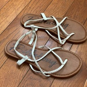 Billabong braided strappy sandals size 9
